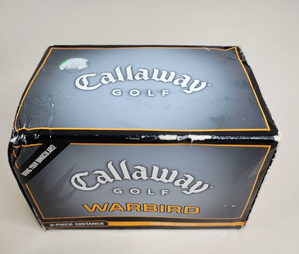 12 Callaway Warbird Golf Balls White 2 Piece Distance 1 Box New Numbered Balls 