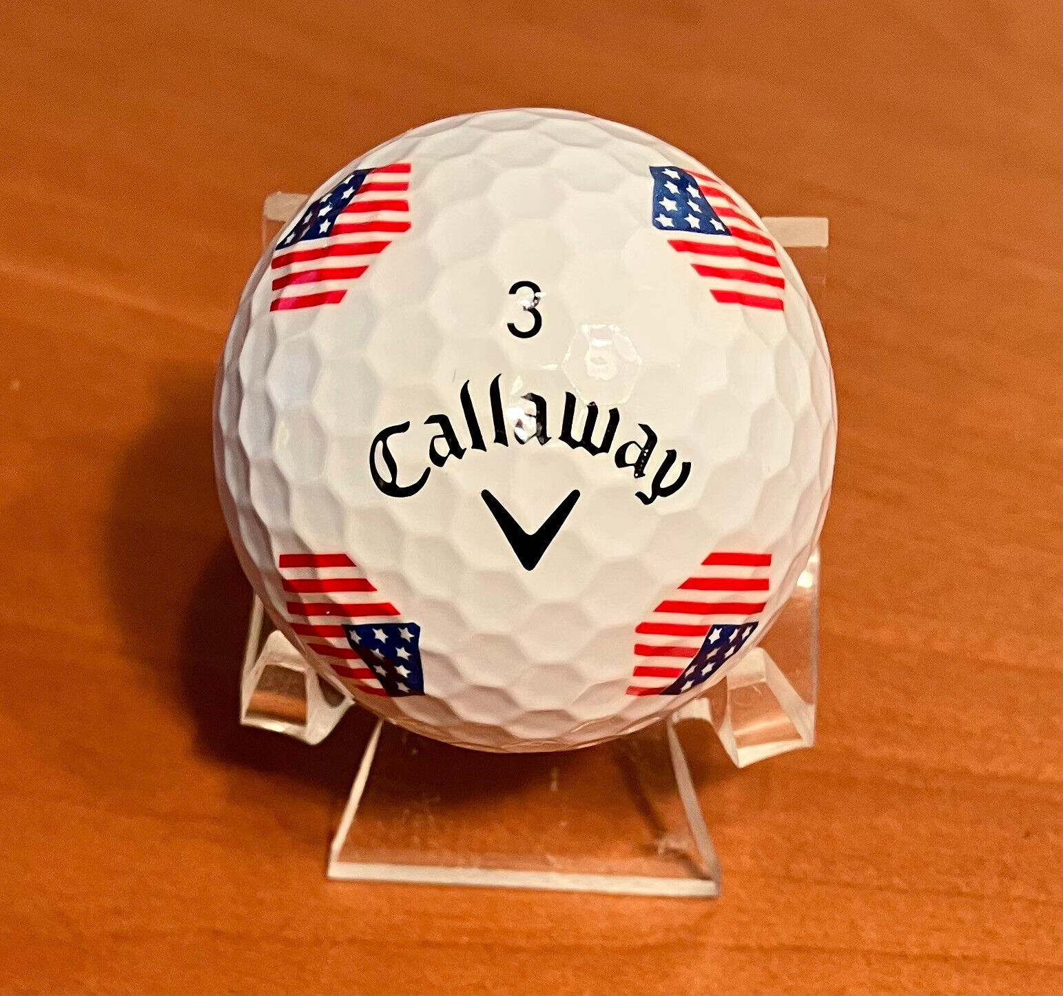 Callaway Chrome Soft X USA Stars & Stripes (2023) TruTrack Logo Golf Ball