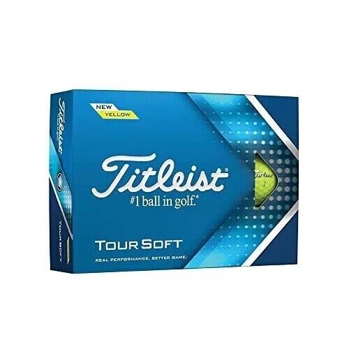 Titleist Tour Soft Golf Balls 12-Pack, Yellow
