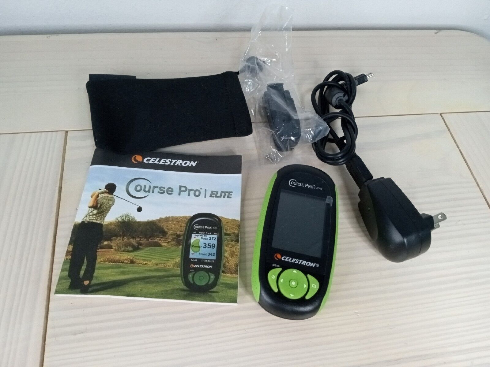 Celestron course pro elite  with charger,clip,instructions and box.