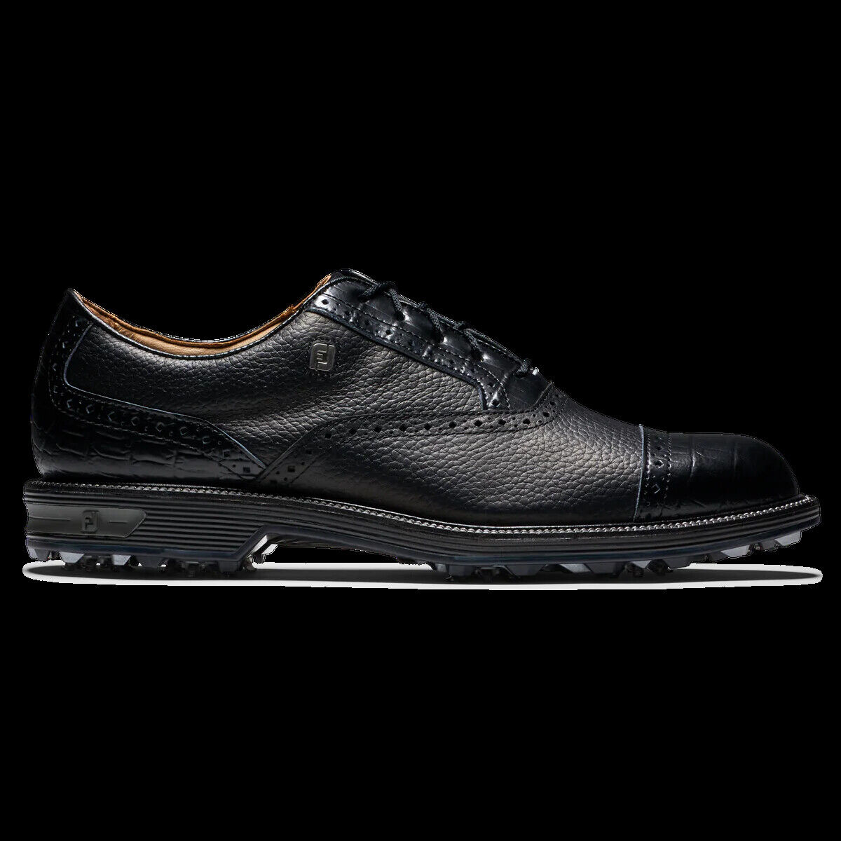 FootJoy Men\'s DryJoys-Tarlow- Premiere Golf Shoes-Black-#53905