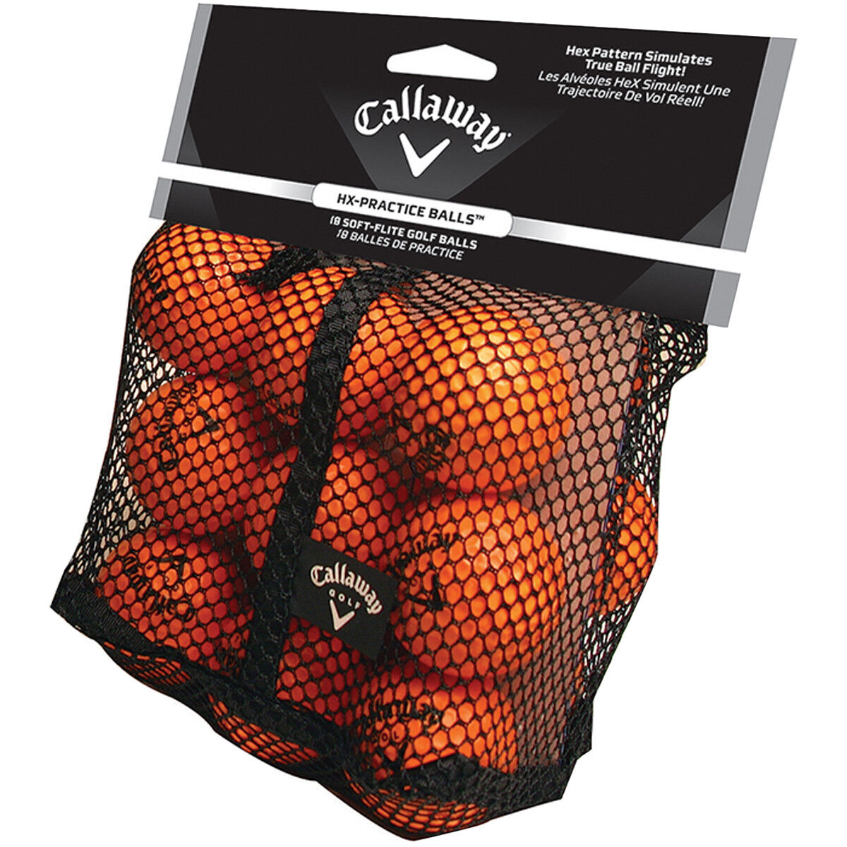 Callaway HX Practice Golf Balls - 18 Pack - Orange