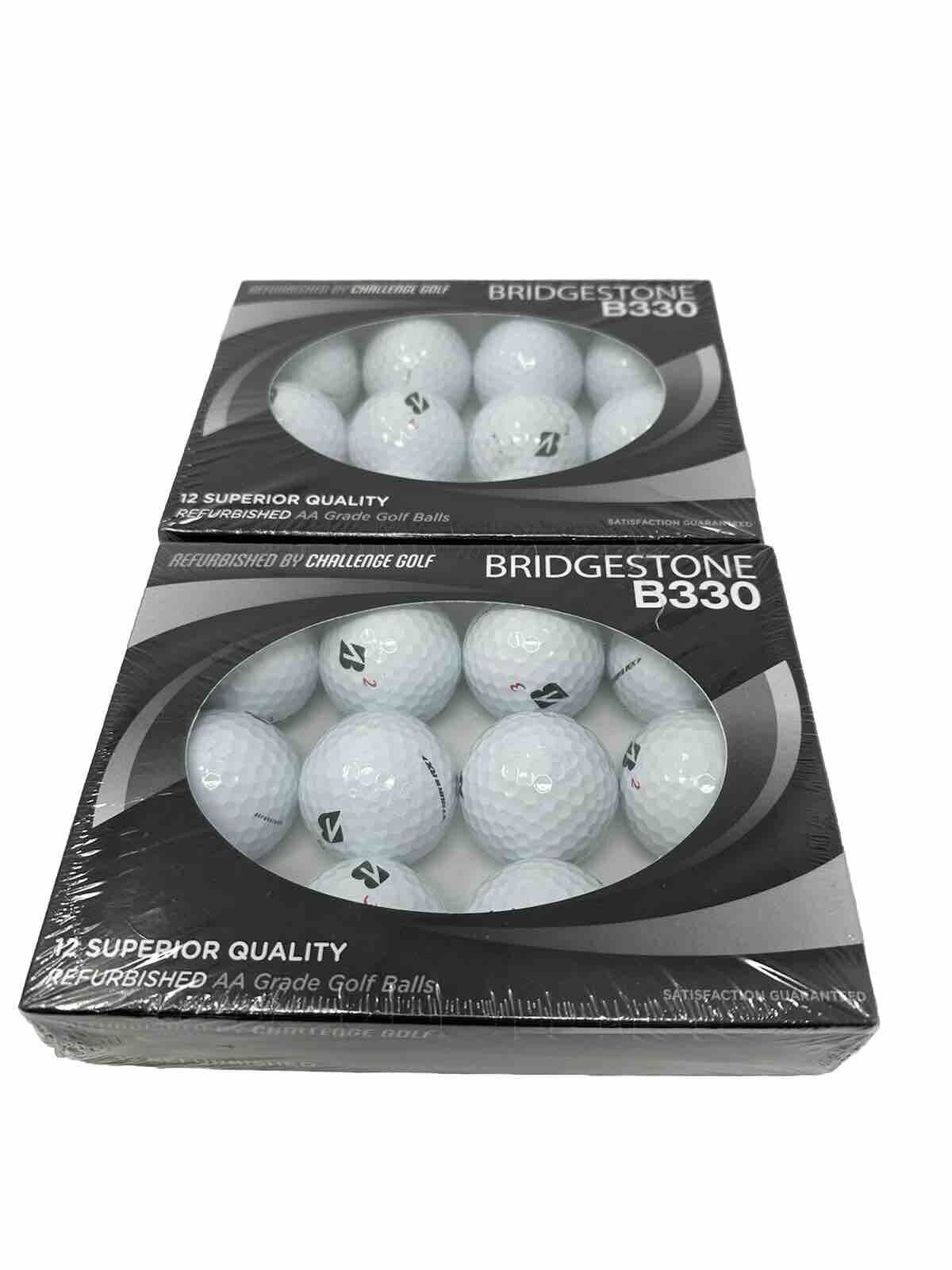 Bridgestone B330 Refurbished AA Grade Golf Balls 2 Dozen (24) Challenge Golf