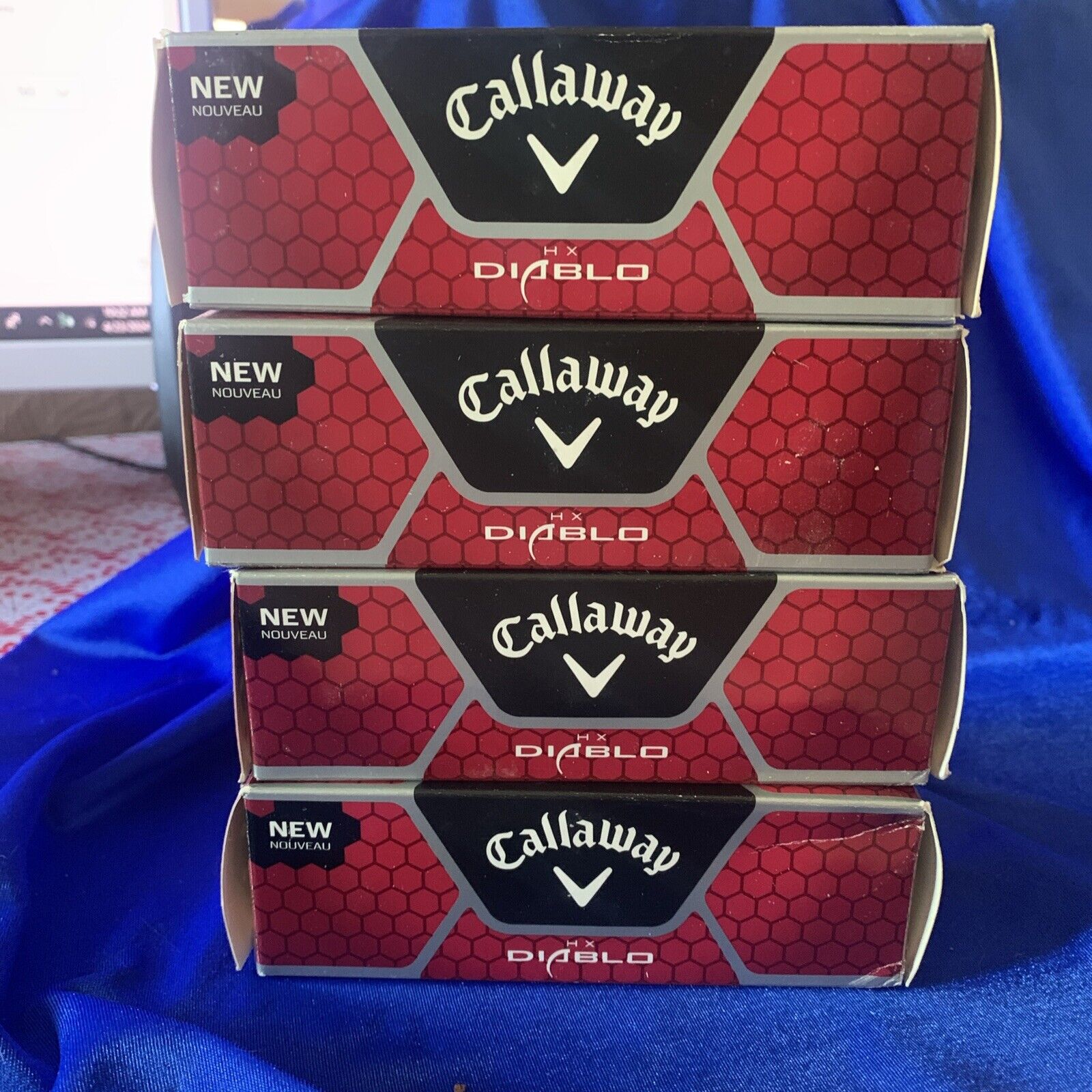Callaway Diablo HX Golf Balls 4 Sleeves of 3 in BOX
