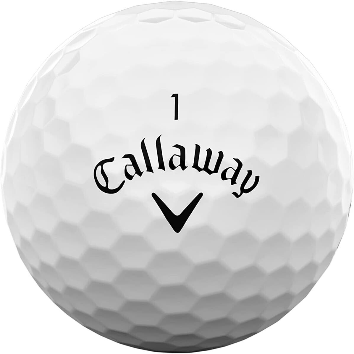 New 2023 Callaway Warbird White Golf Balls- 1/2 dozen, 6 Balls, Loose/ Fee Usps