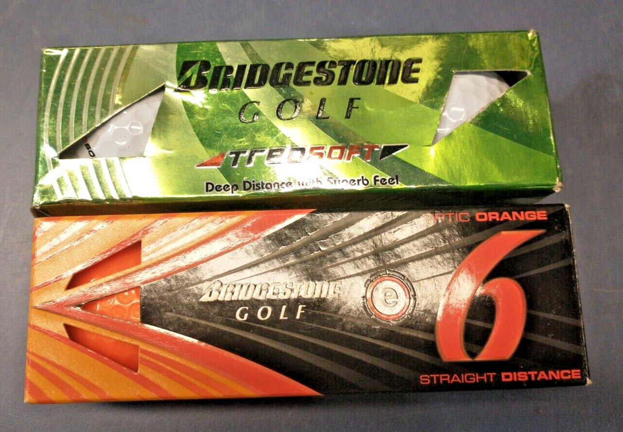 6 Bridgestone e6 & Treo Soft AAAAA White & Orange Brand New Golf Balls