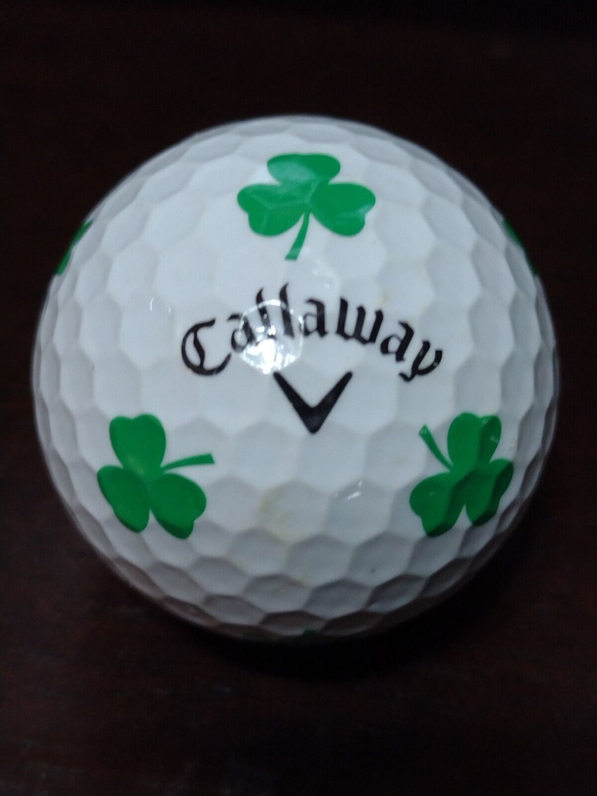 Logo Golf Ball----3 Leaf Clover--Callaway Truvis