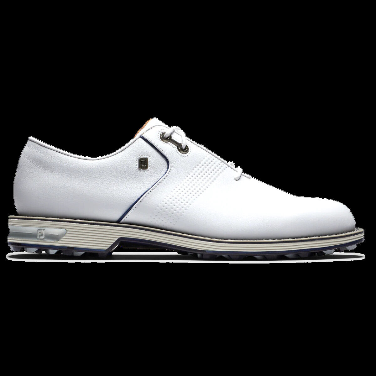 FootJoy Men\'s DryJoys Premiere Golf Shoes-White-#53922