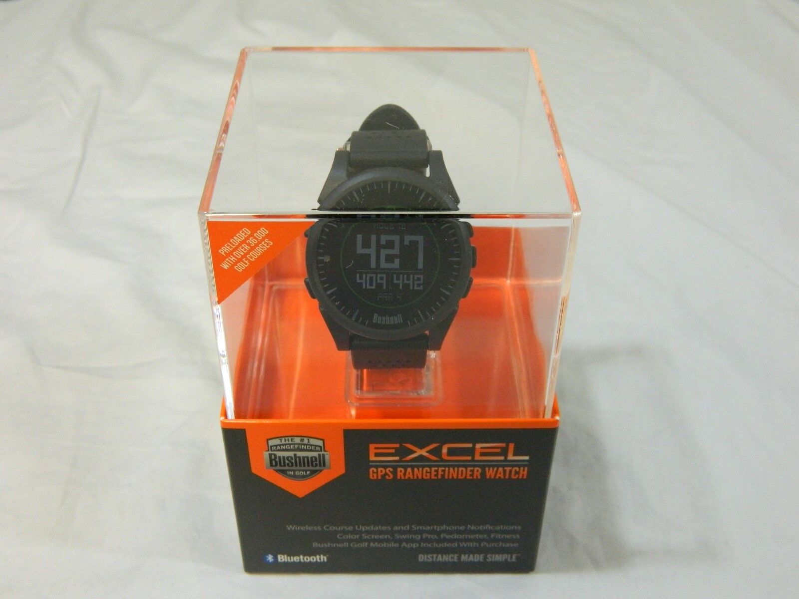 New Bushnell Excel Golf GPS Rangefinder Watch Black Range finder