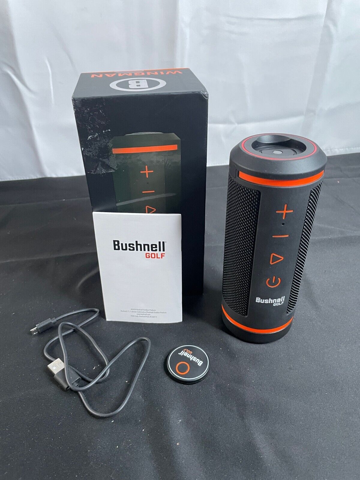 Bushnell 361910 Black Portable Wireless Wingman GPS Golf Speaker With Manual