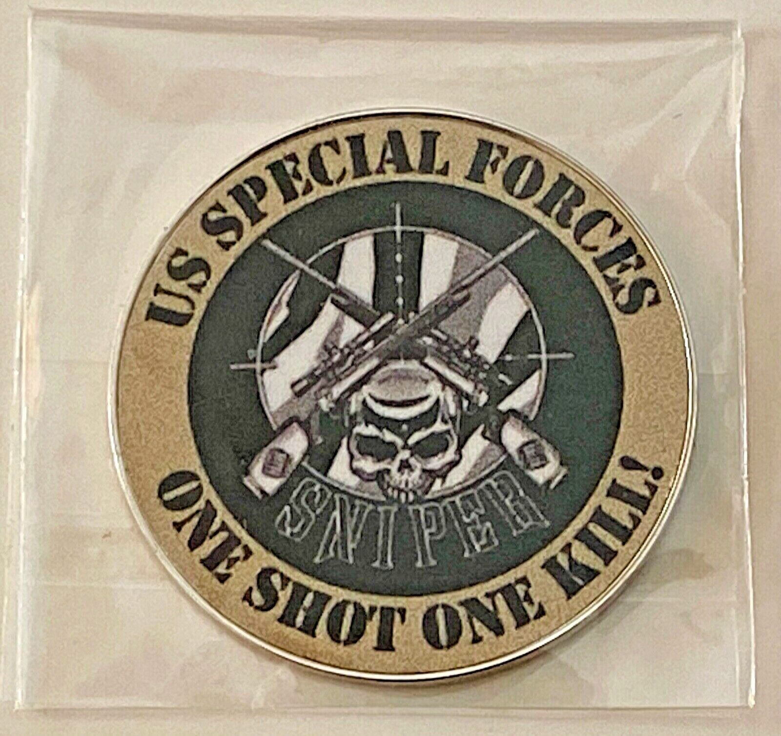 Special Forces - One Shot One Kill - NEW Pro size 32mm Slim - Golf Ball Marker