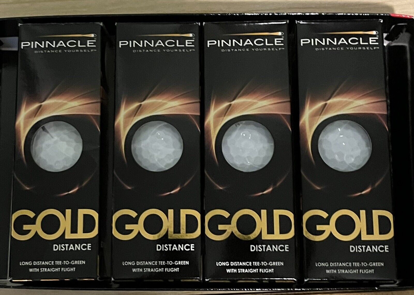Pinnacle Gold Distance Golf Balls Lot of 4 Packs of 3. 12 BALLS in all NEW