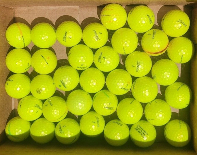 44 Titleist AVX Yellow  3-4A (AAA-AAAA) Balls .Free shipping Nice