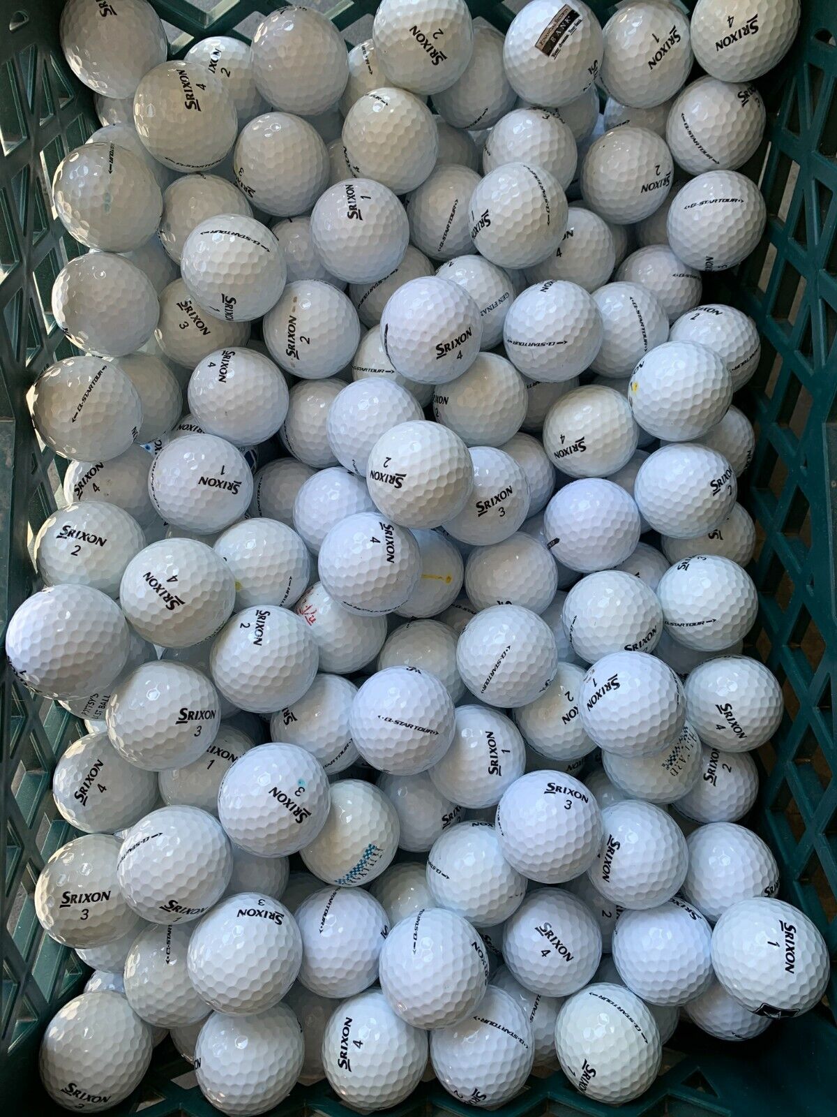 5 Dozen (60) Srixon Q Star Tour Mint Used Golf Balls AAAAA 