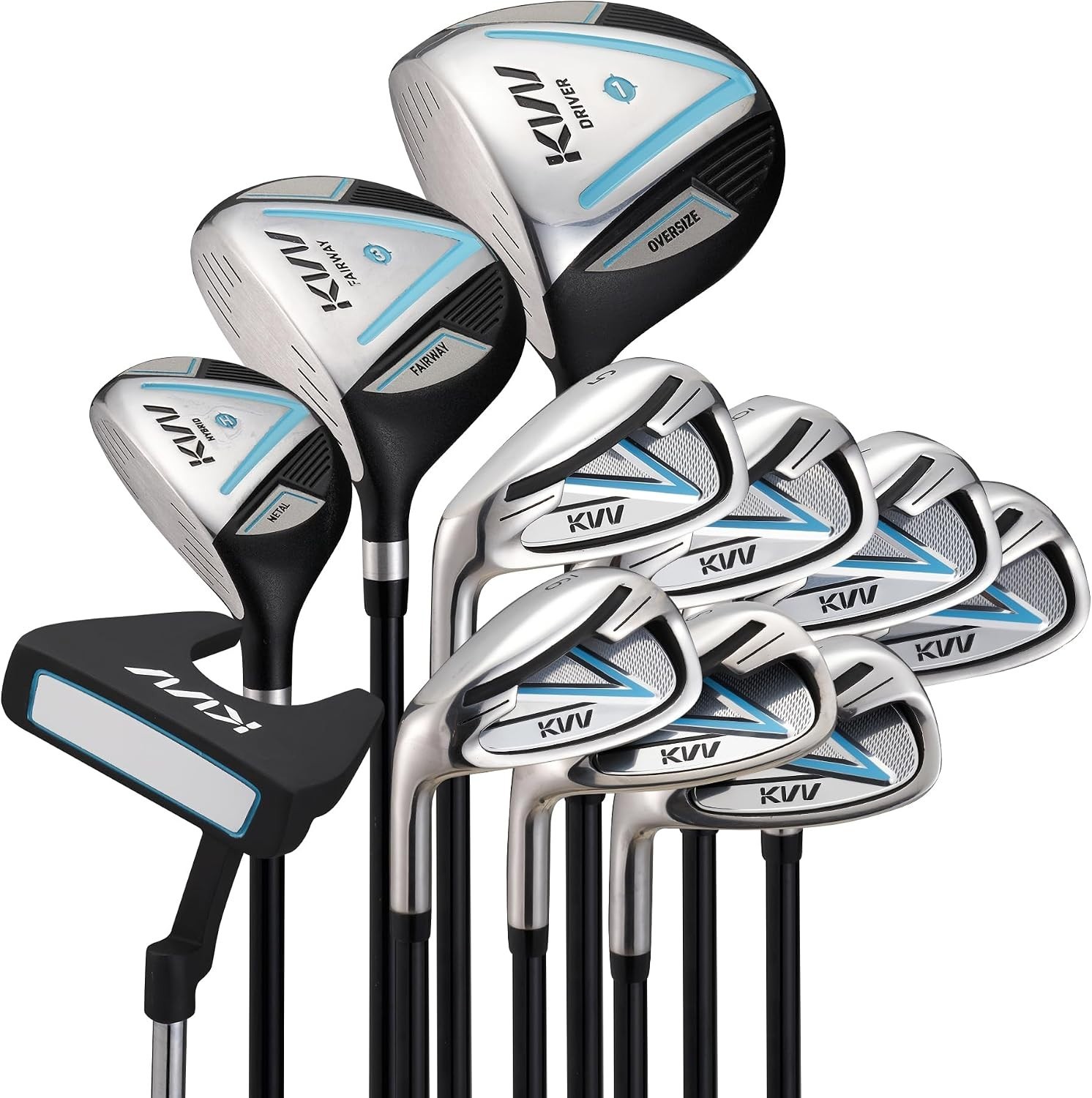 KVV Women Complete Golf Clubs Set, 11 Piece Without Bag Left Handed USED