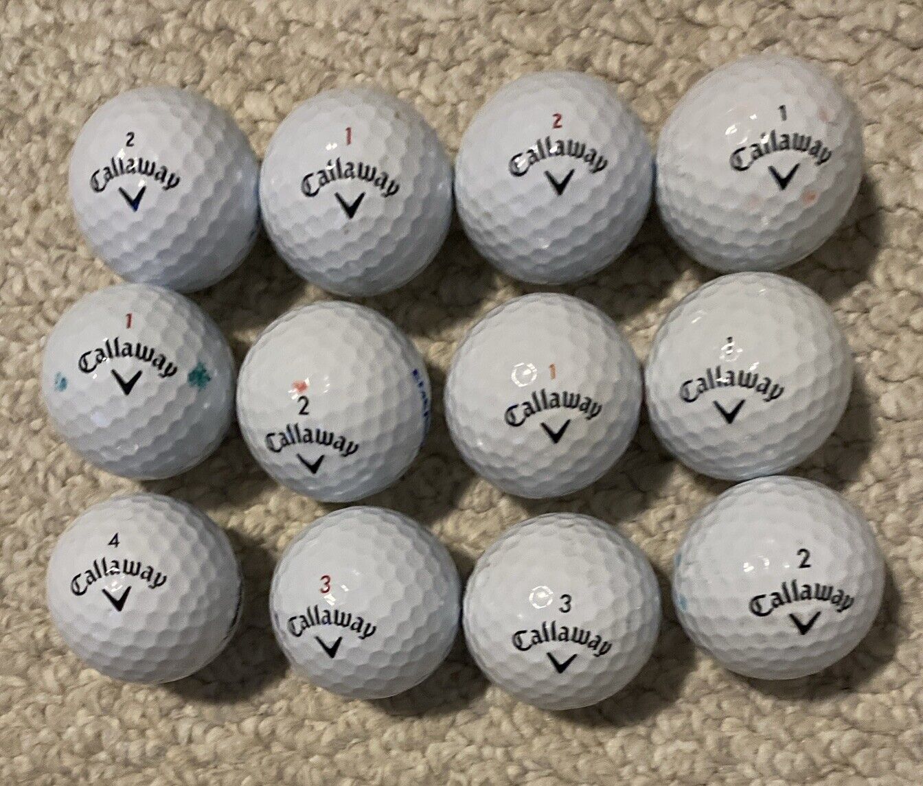 Used Callaway mixed golf balls - Dozen golf balls