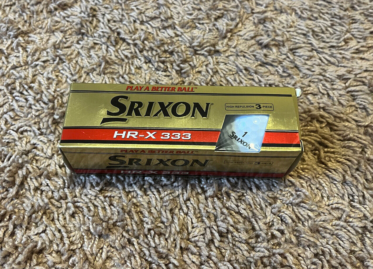Srixon HR-X 333 High Repulsion 3-Piece Set White Golf Balls New In Box NIB