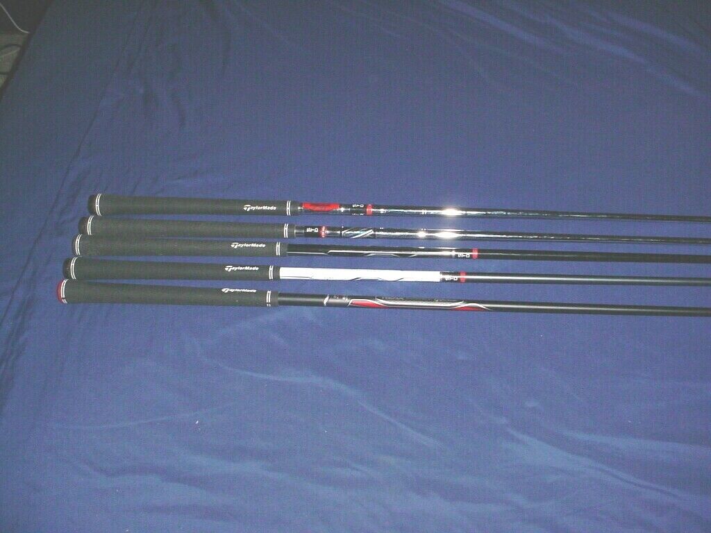 5 VARIOUS TAYLOR MADE GOLF CLUB SHAFTS REAX VELOX T SPEED BLADE