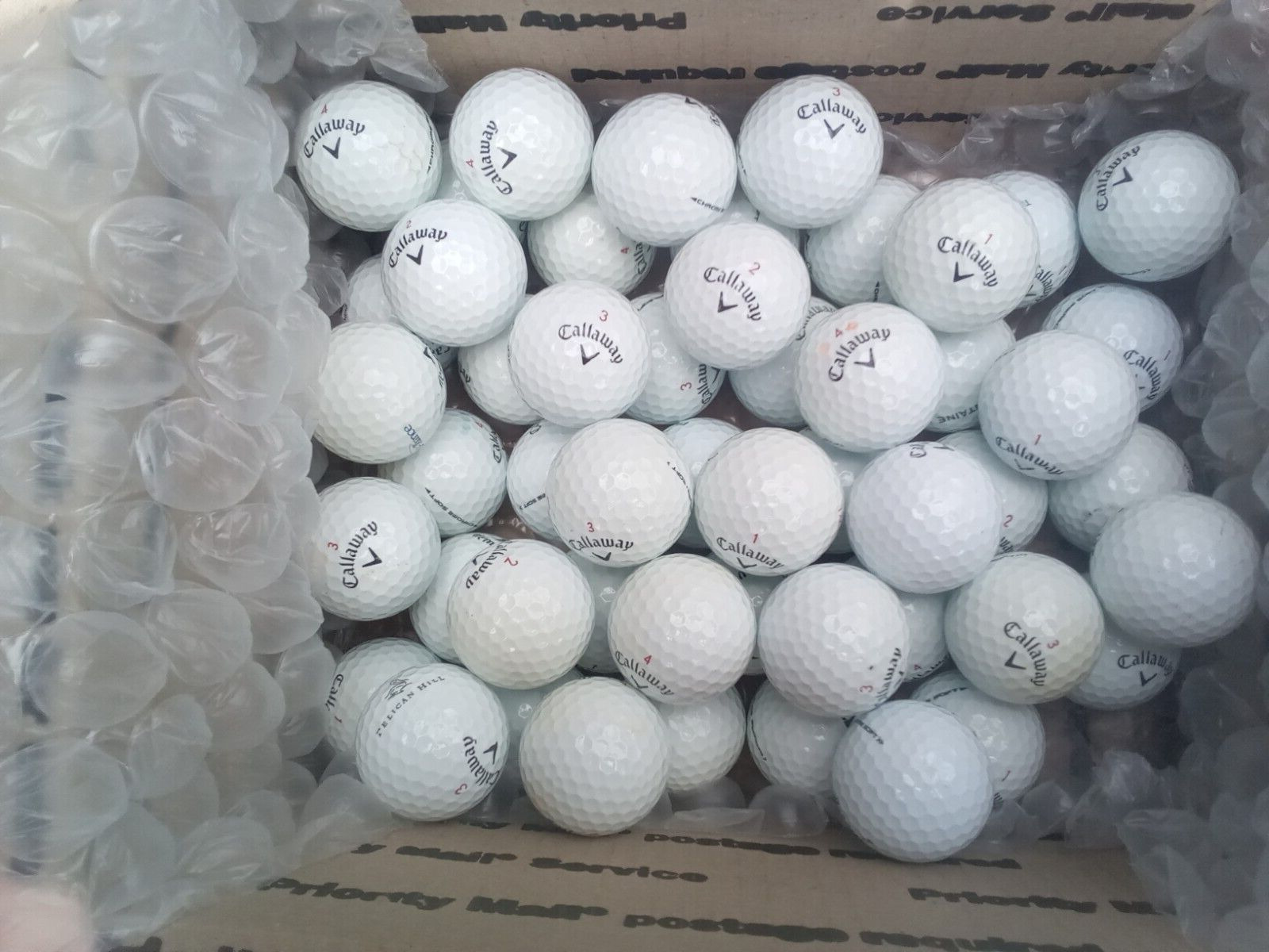 50 Callaway Chrome soft Mint 5AAAAA White Used Golf Balls And 1 Free