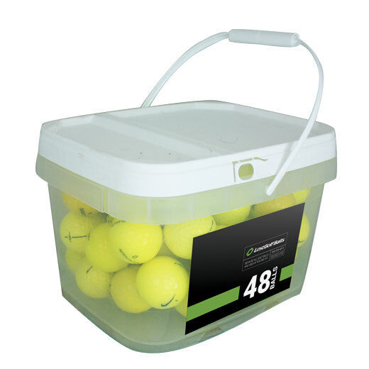 48 Premium Yellow Mint Used Golf Balls AAAAA *In a Free Bucket* *SALE*