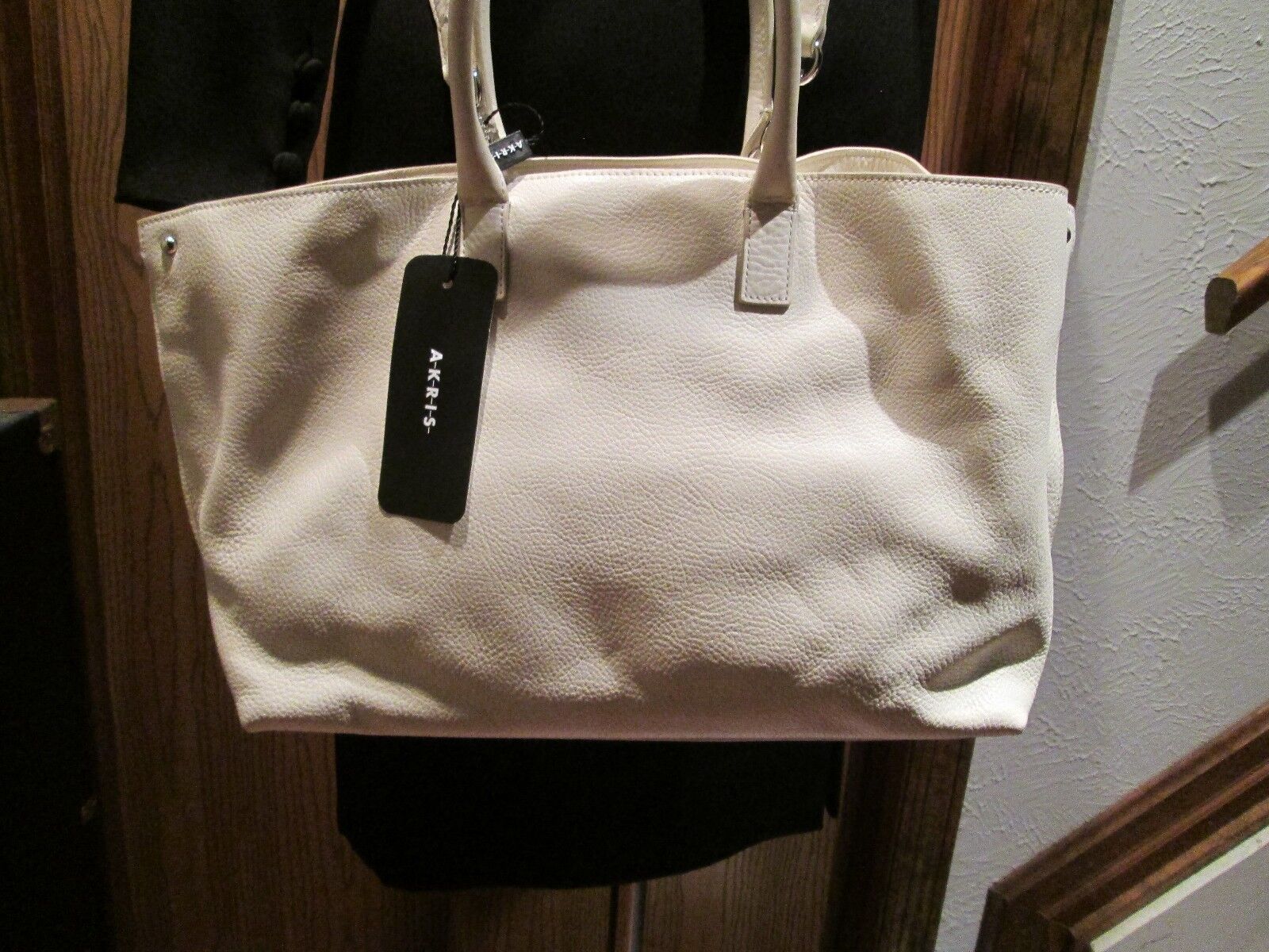 Akris Al Messenger White Leather Handbag