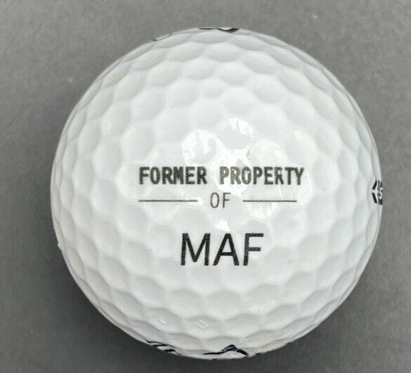 Former Property Of MAF 54 Logo Golf Ball (1) Callaway SuperSoft Pre-Owned