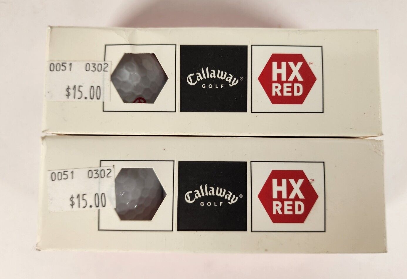 Callaway HX Red 2 Sets of 3 NIB