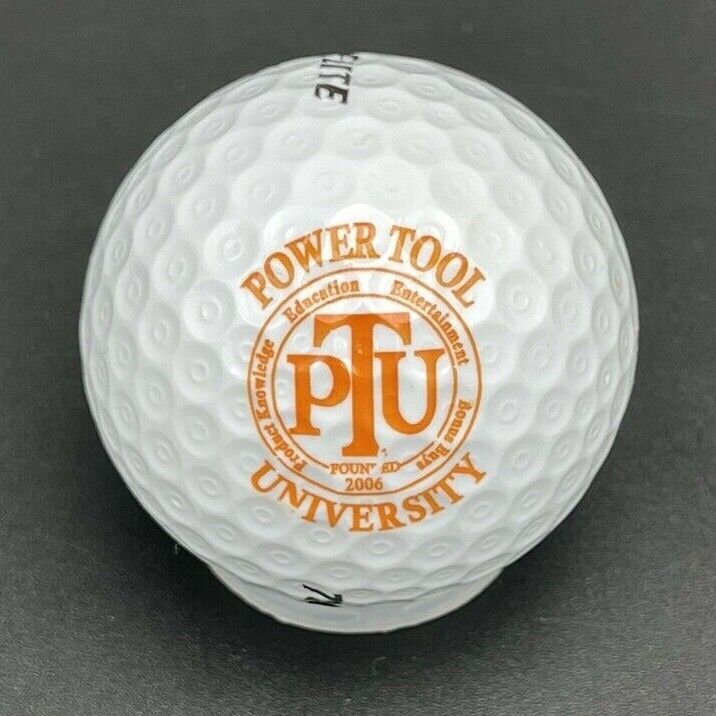 Power Tool University Logo Golf Ball (1) Top Flite Gamer V2 Pre-Owned