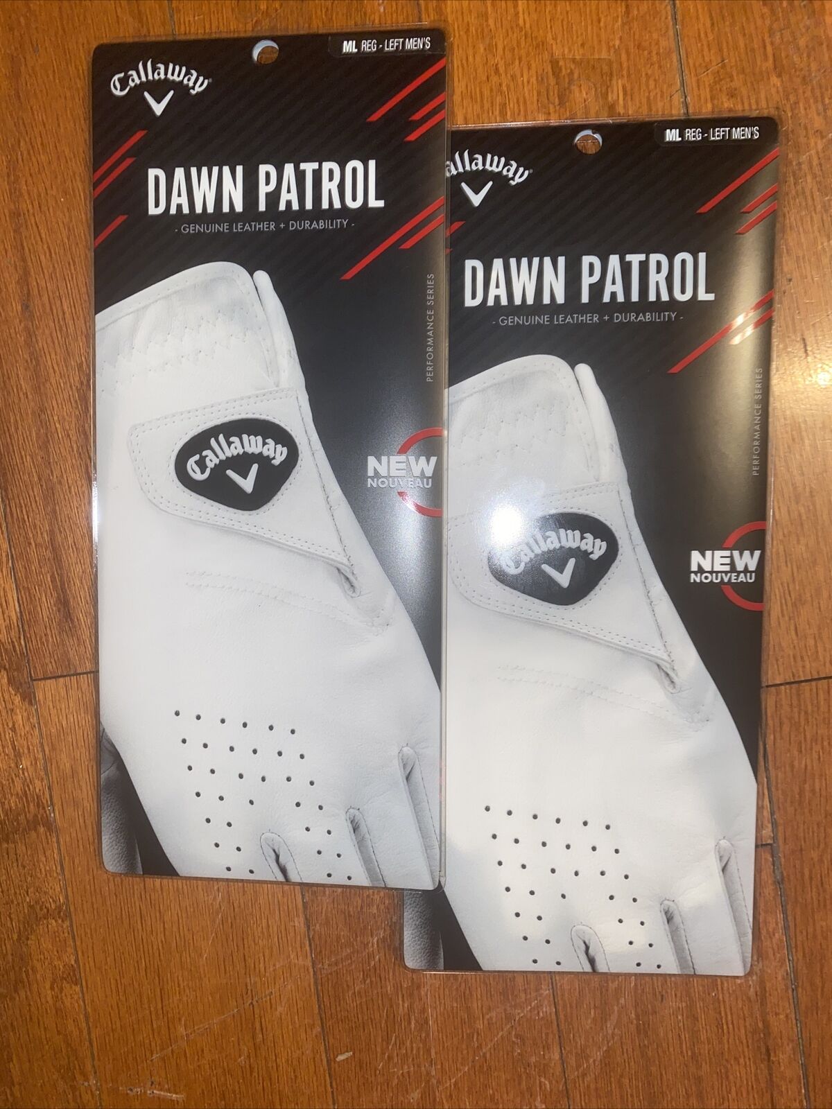 2 Pack NEW EDTN Callaway Dawn Patrol Mens Golf Glove LEFT Hand (both) sz M/L