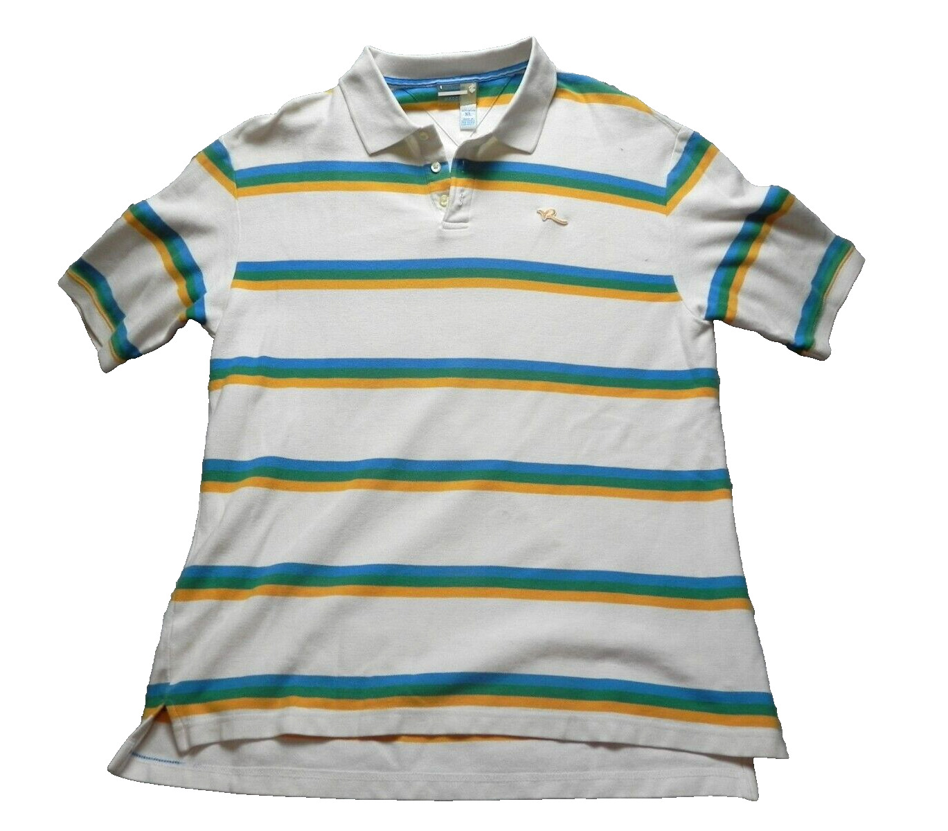 Rocawear Shirt Adult Extra Large Striped Rugby Preppy Casual Golf Polo Mens