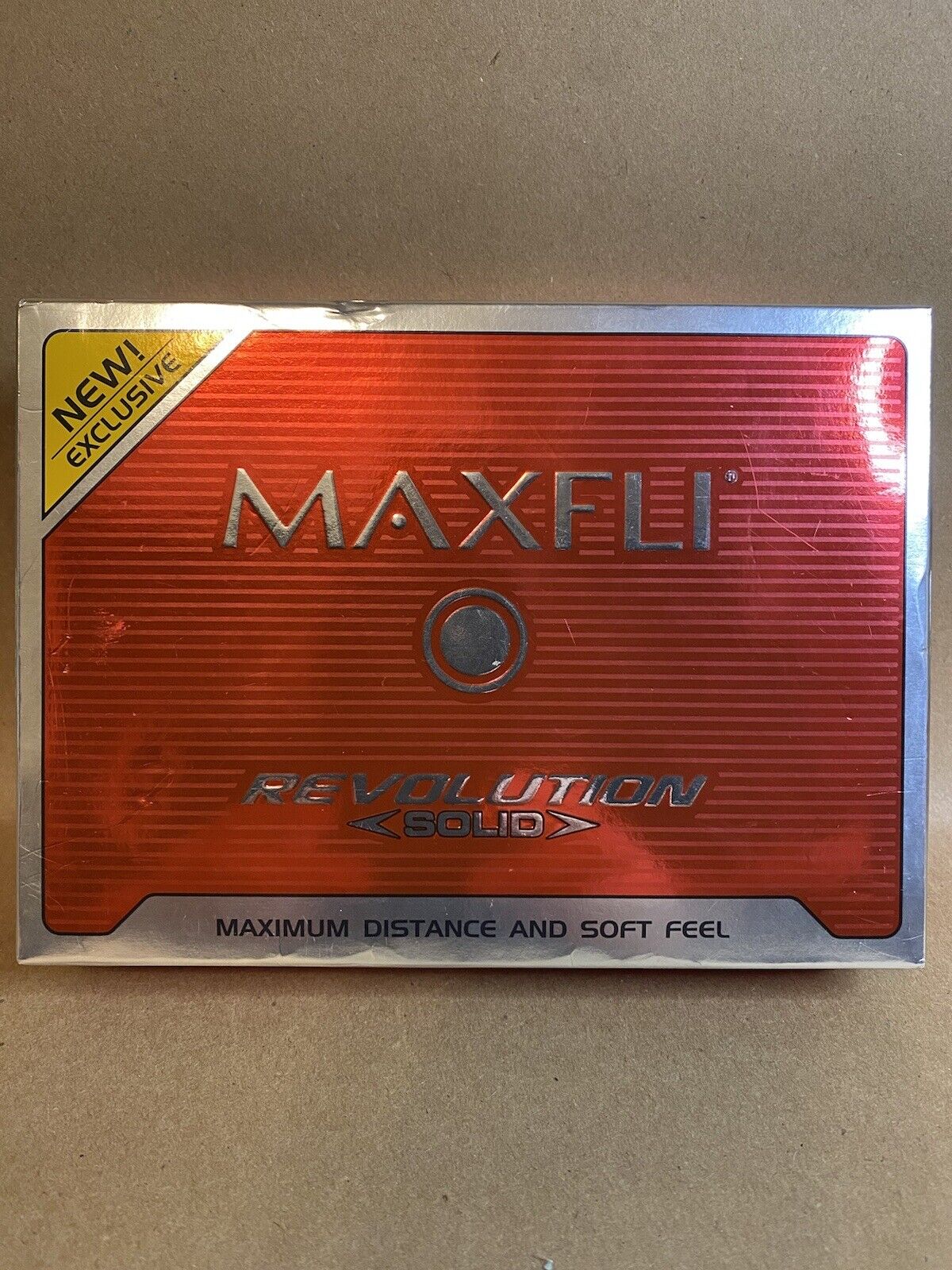 Vintage Maxfli Revolution Solid golf balls Max Distance and Soft Feel New 12