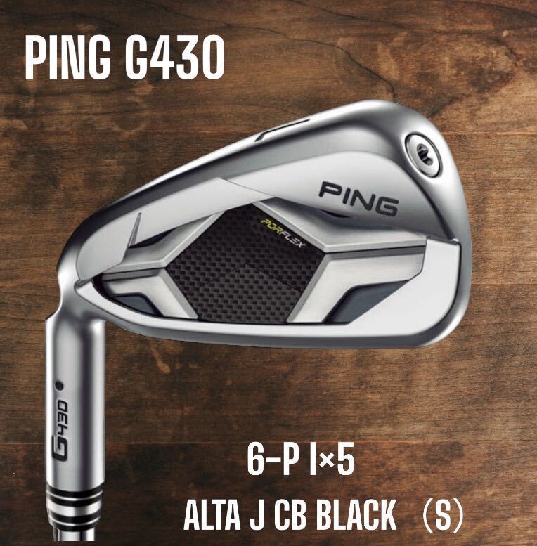 PING Left Handed Iron Set G430 6.7.8.9.P 5 pieces ALTA J CB BLACK Flex S