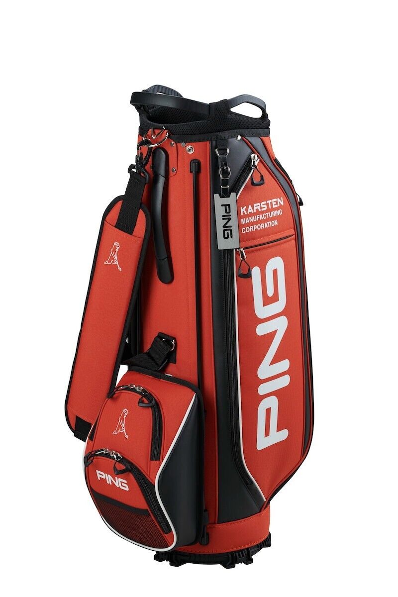 Ping Golf Cart Caddy Bag Elevator Pocket 8.5inch 3.3kg 5-way Divider Orange 2023