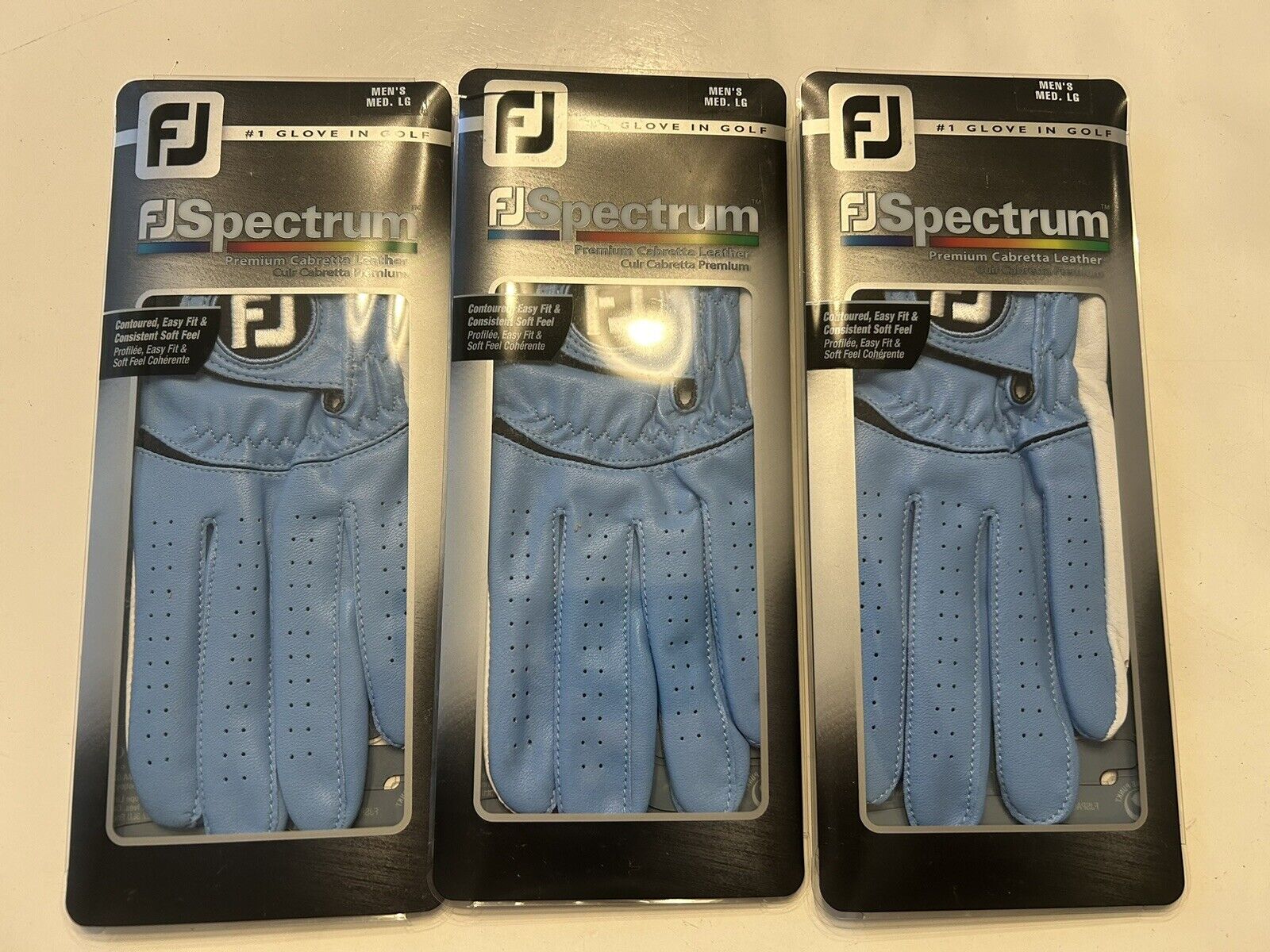 3 Footjoy Spectrum Golf Gloves