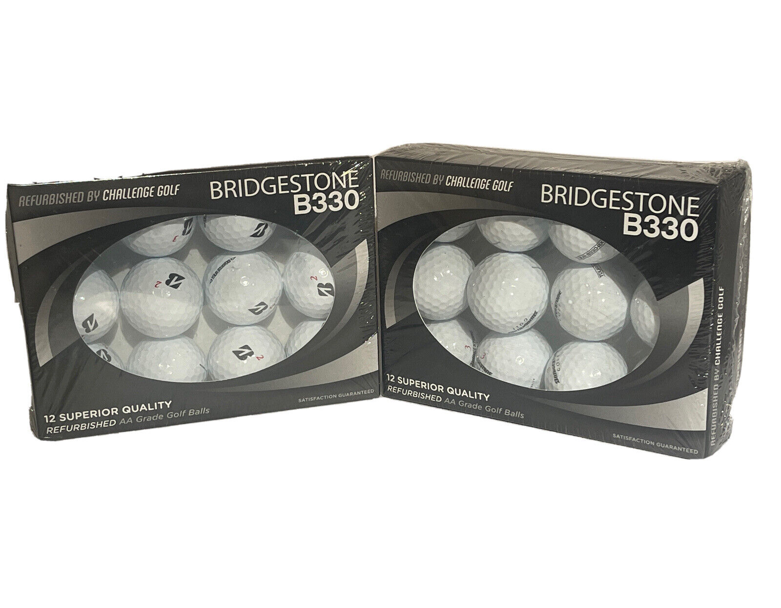 Bridgestone B330 12 Superior Quality Refurbished AA Grade Golf Balls-2 Boxes