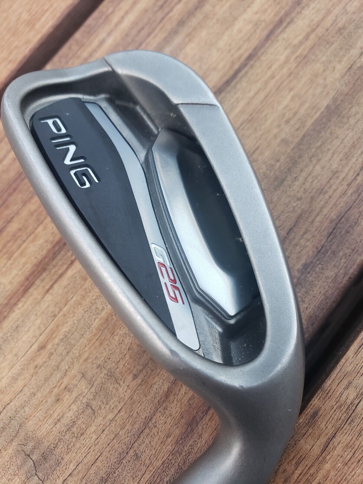 Ping G25 White Dot 9 Iron CFS Stiff Steel Shaft Ping Grip Right Handed 