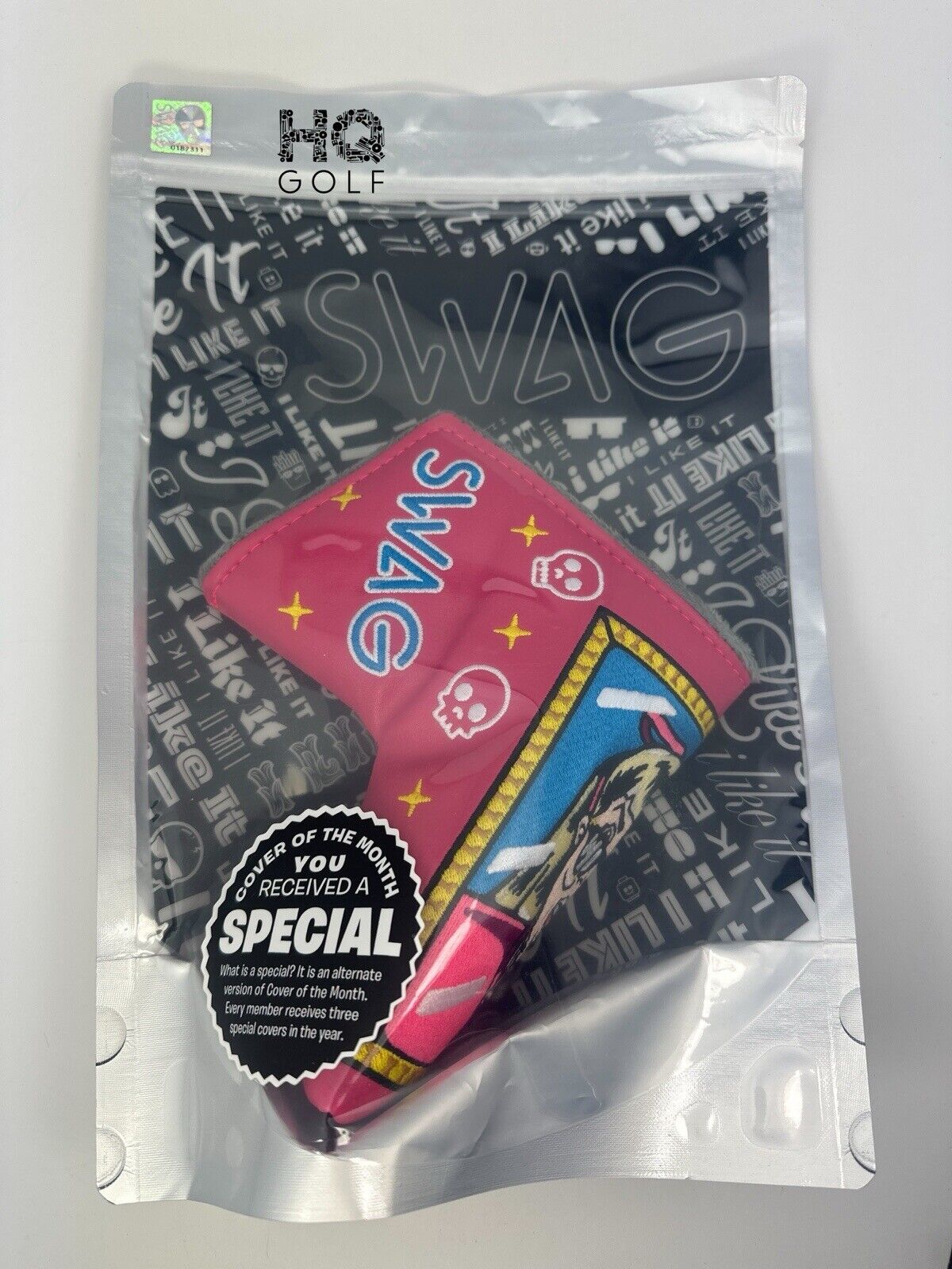 Swag Co Golf Cover Of The Month December Special Big Woof Pink Yellow Cotm 23