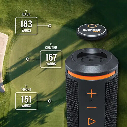 Bushnell Wingman Golf Speaker Audible GPS Distance to the Hole BITE Magnet Mount
