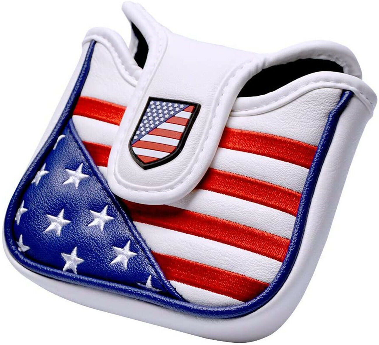 US Flag Square Mallet Golf Putter Headcover Magnetic for Taylormade Spider Tour