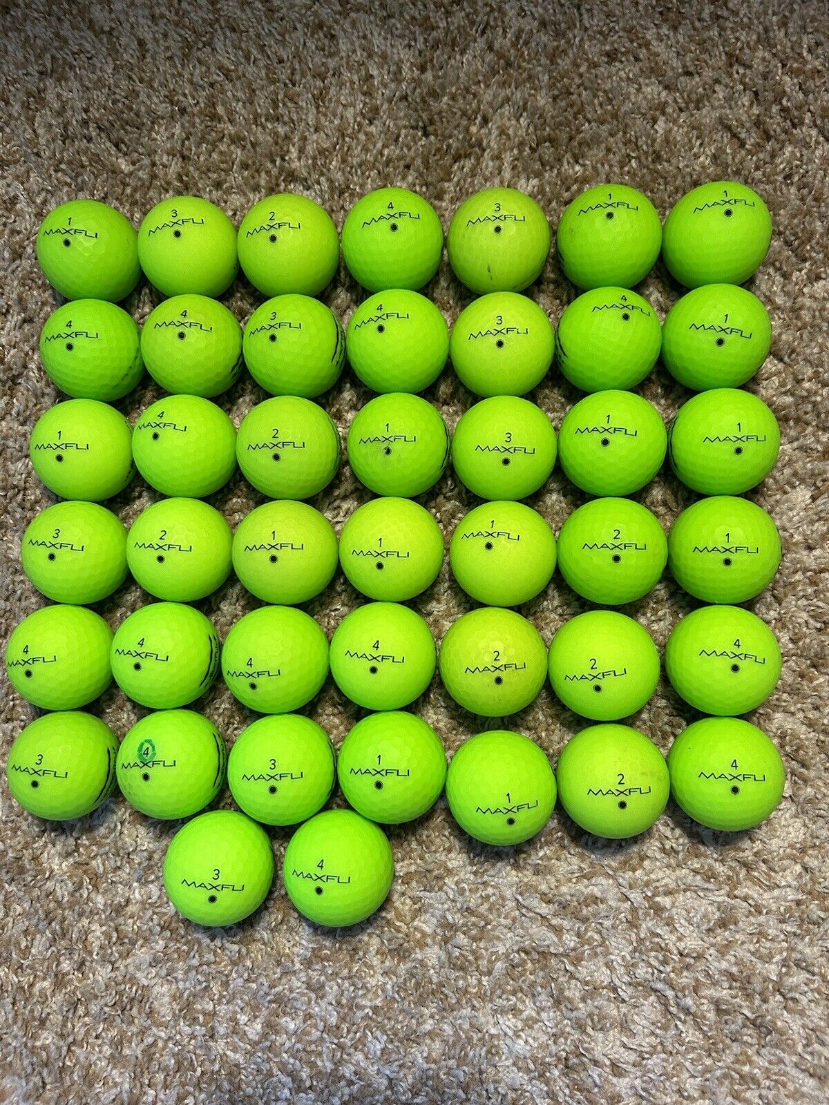 50 Mint Green Maxfli Matte Finish Golf Balls 