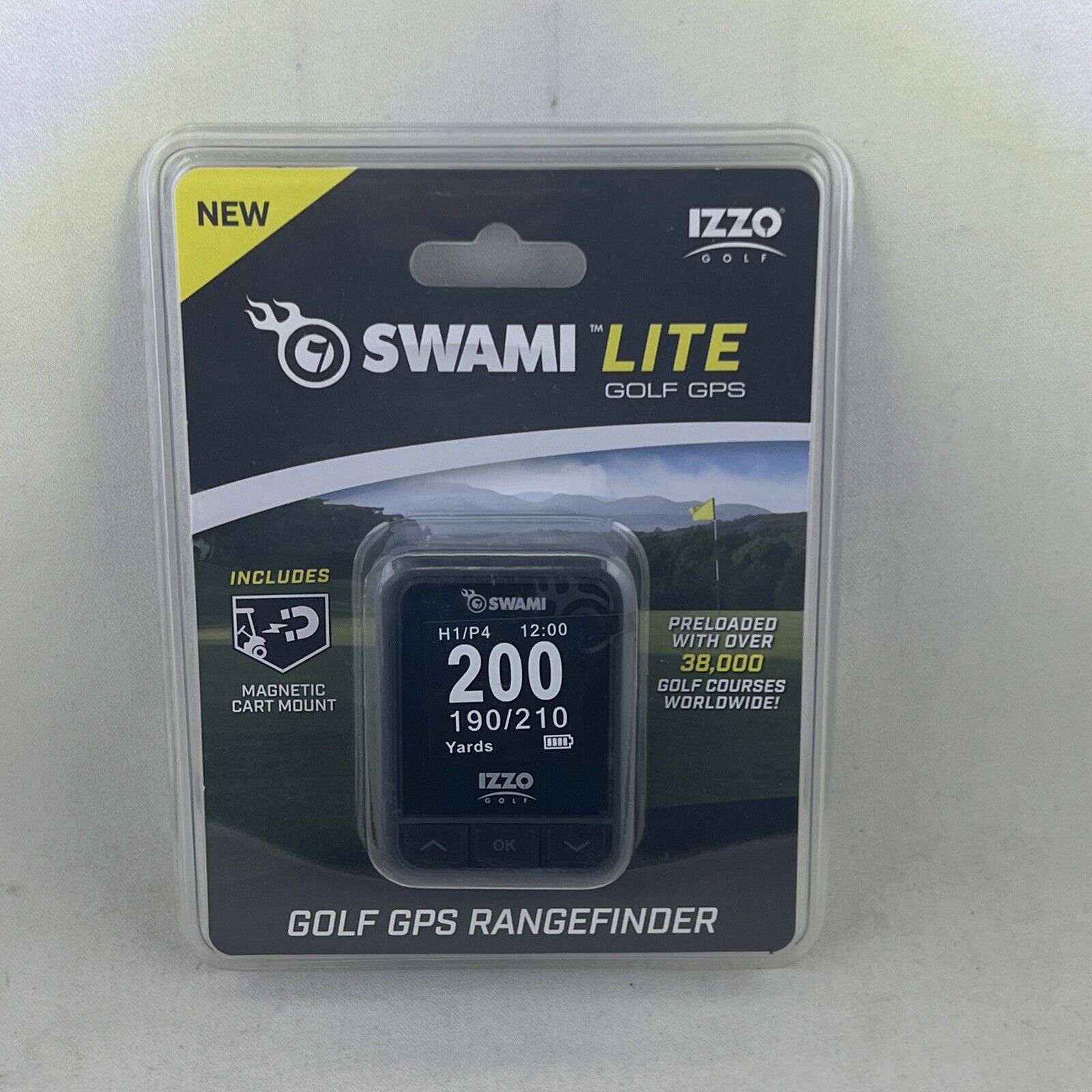 IZZO Golf Swami Lite GPS Rangefinder, Graphite New