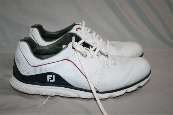 Footjoy Pro SL Spikeless White Leather Golf Shoes 11.5 W