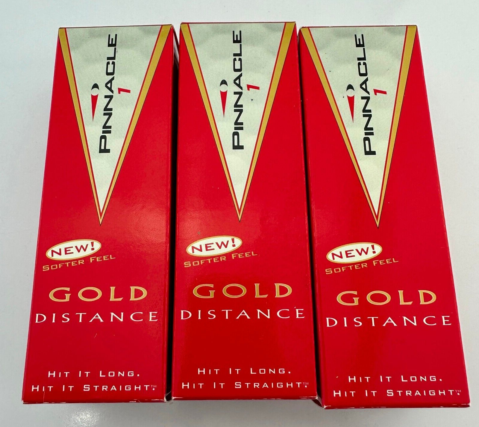 Pinnacle Gold Distance Golf Ball (3) 3 Packs (9 total) New in Box. Made in USA