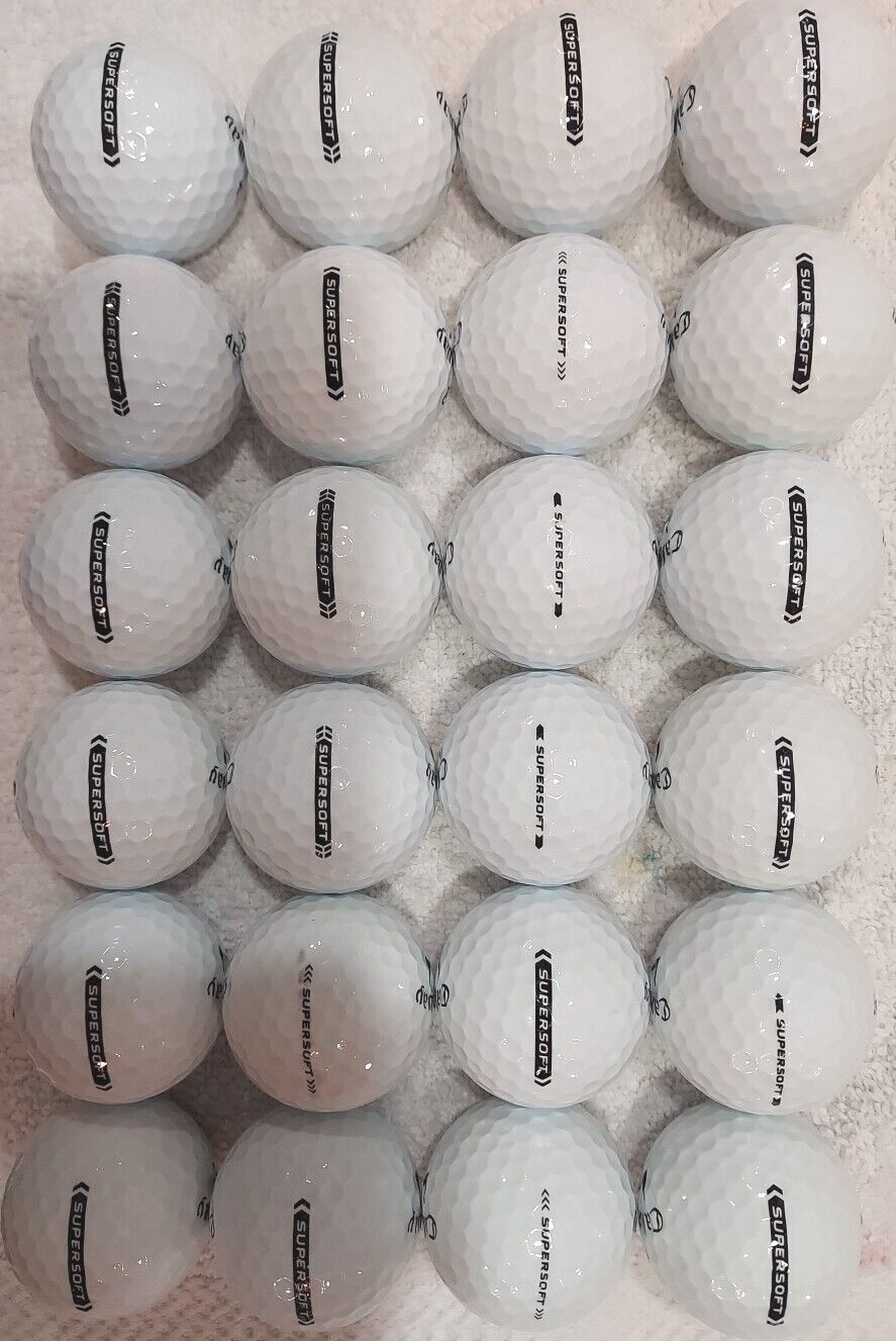 24 Callaway Supersoft 5A Clean White Golf Balls 