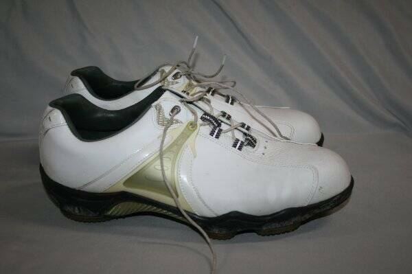 Footjoy Dryjoys E.C.L. Leather System White Golf Shoes 11.5 W