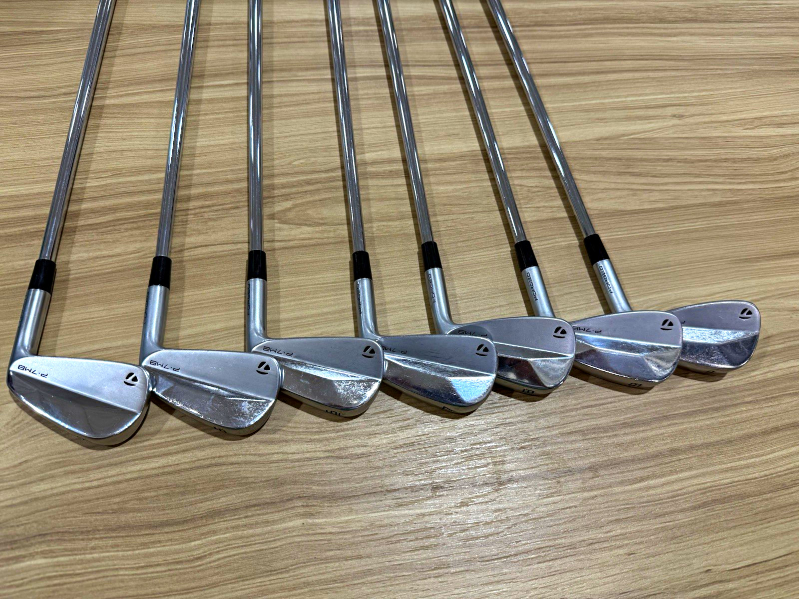 TaylorMade P7MB Iron Set 3-9 PW Project X 6.5 Steel Stiff RH Silver