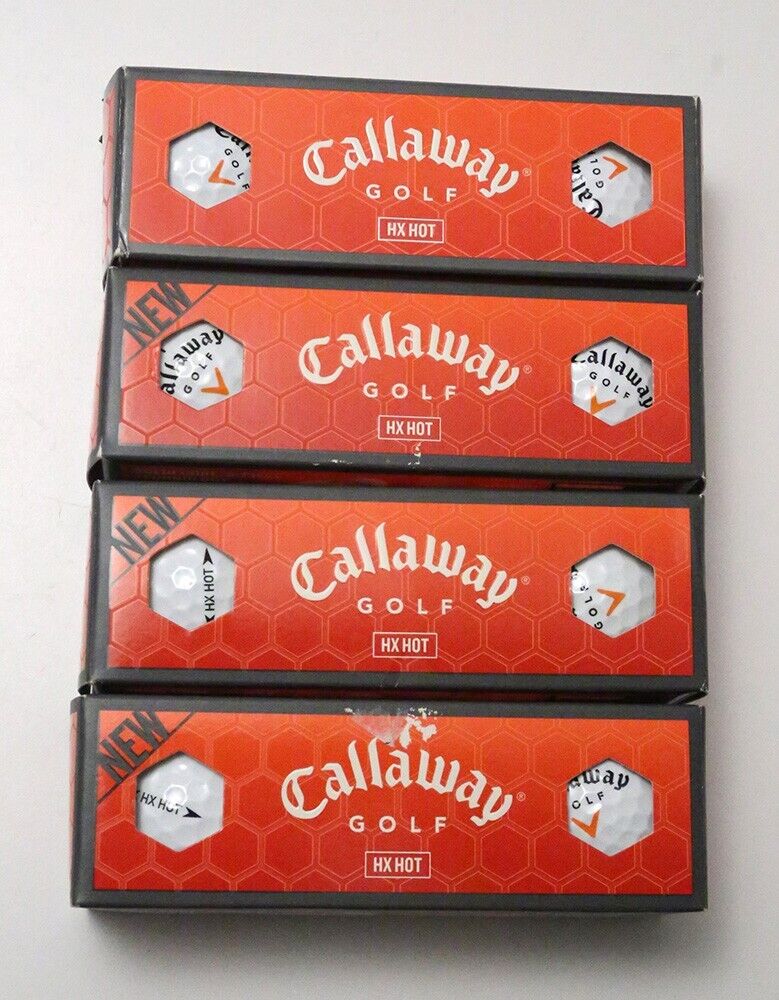 Callaway  HX HOT Golf Balls 1 Dozen (12 balls) White Brand NEW Still in Sleeves