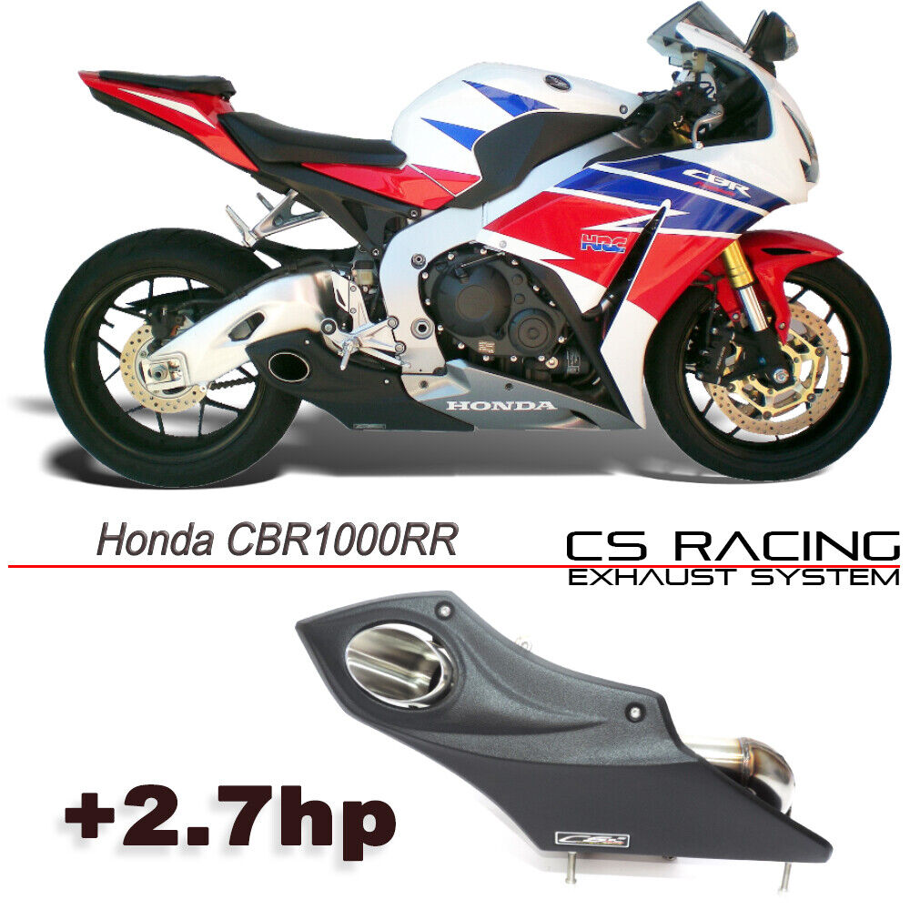 Honda CBR1000RR 2012-13 (12-16 USA) CS Racing Exhaust Slip-on Muffler (+2.7hp)