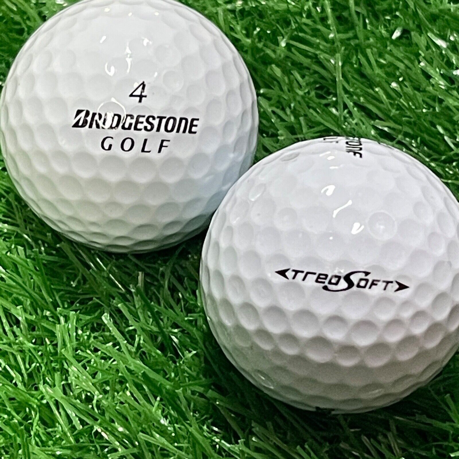 12 Bridgestone Treo Soft 4A Near Mint Used Golf Balls Grade AAAA