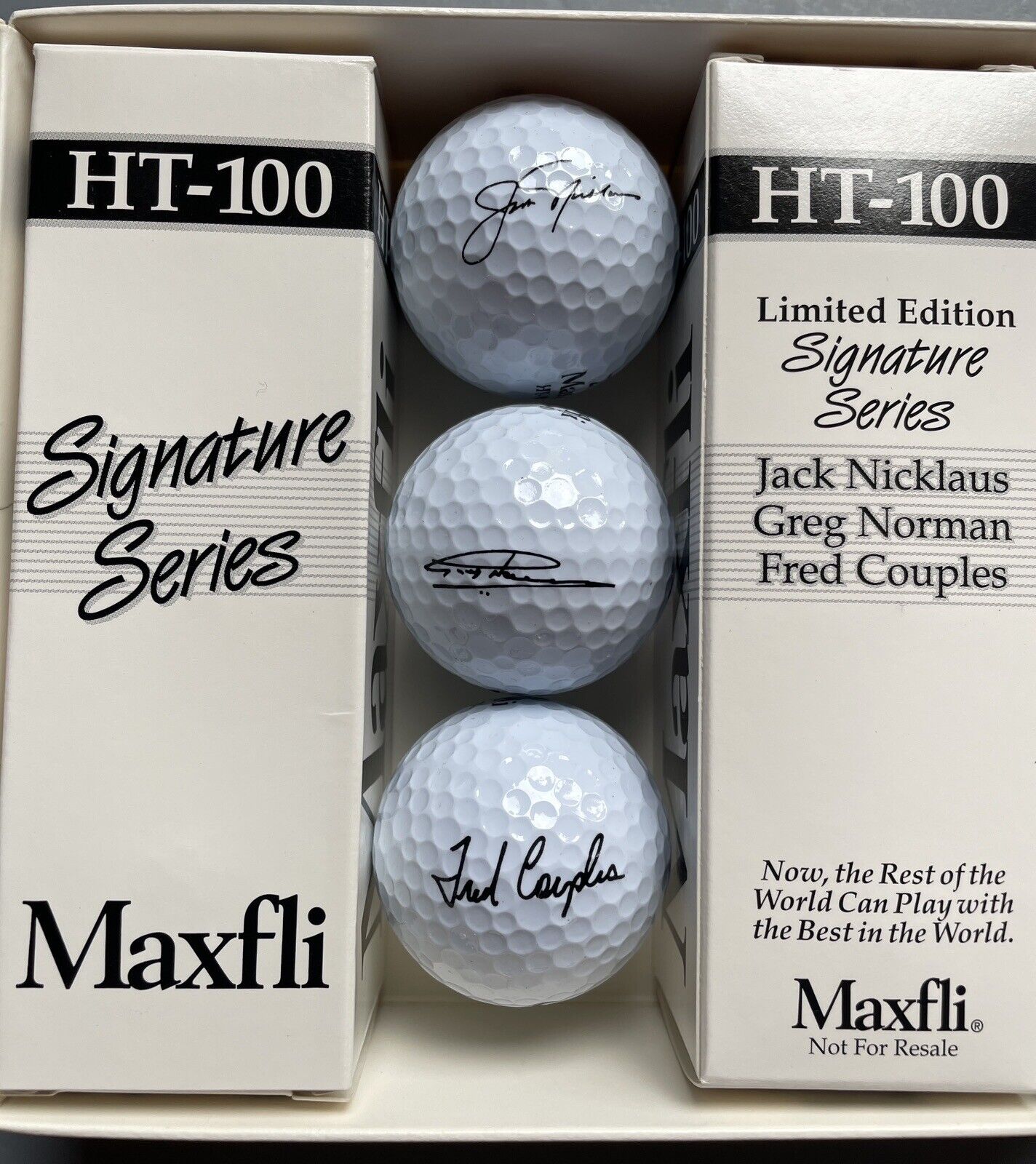 Last Dozen Rare - Maxfli Signature Series Golf Balls Nicklaus, Norman & Couples 